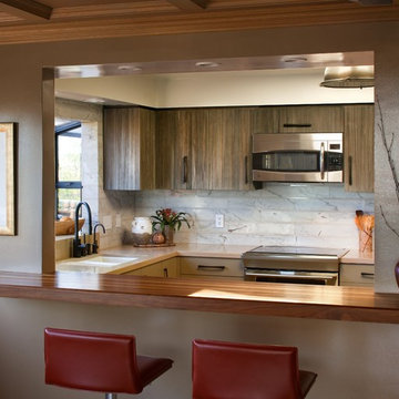 Kitchen with a Textural Mix