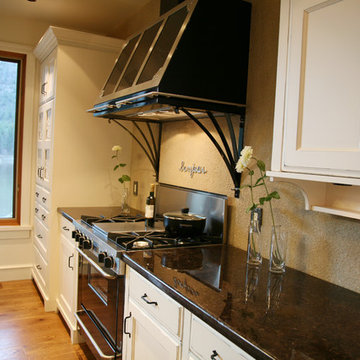 Kitchen with Antique Brown Granite