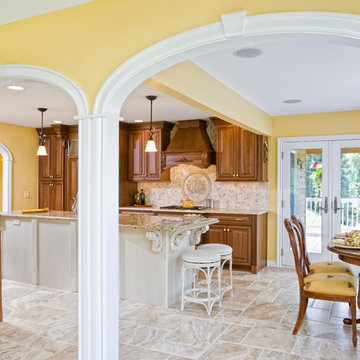 Kitchen with arches