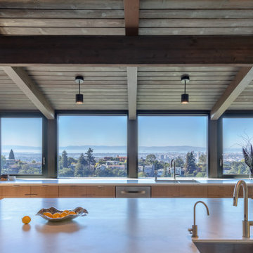 Kitchen with Bay View