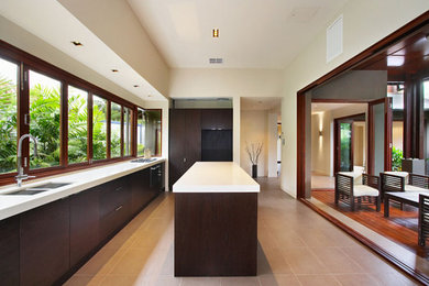 Kitchen with Bifold windows & bifold doors