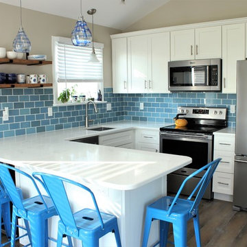 Kitchen with Blue Accents