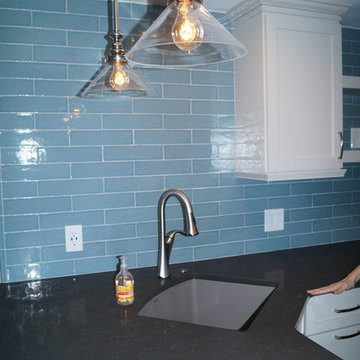 Kitchen with Blue Tile