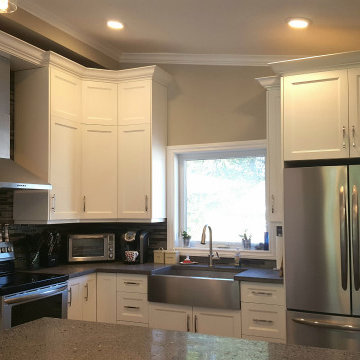 Kitchen With Concrete Countertops