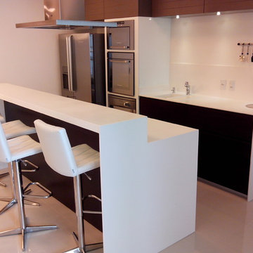 kitchen with Corian Countertop