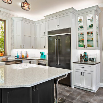 Kitchen with custom cabinets by The Cabinet Concierge