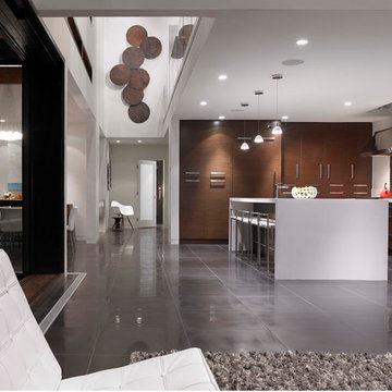 Kitchen with custom cabinets