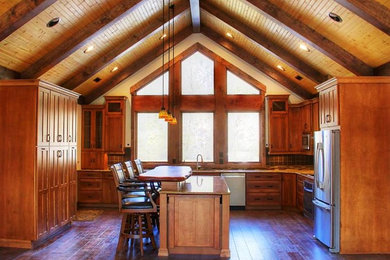 Kitchen with custom Island and cabinetry