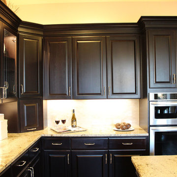 Kitchen with double island by Burrows Cabinets