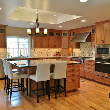 Kitchen with Gond painted Tile