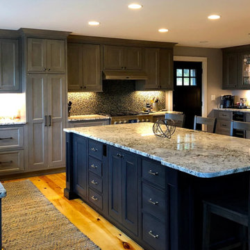 Kitchen with Gray Cabinetry