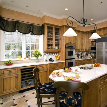 Kitchen with island