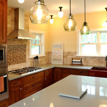 Kitchen with Large Island and Stainless Steel Appliances