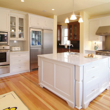 kitchen with large island
