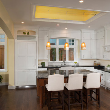 Kitchen with large skylight