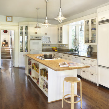 Kitchen with Library and Guest Bath