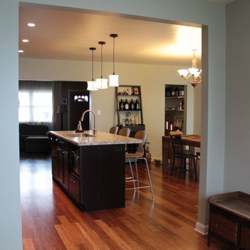 Kitchen with Mudroom addition & Deck space design