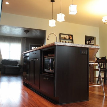 Kitchen with Mudroom addition & Deck space design