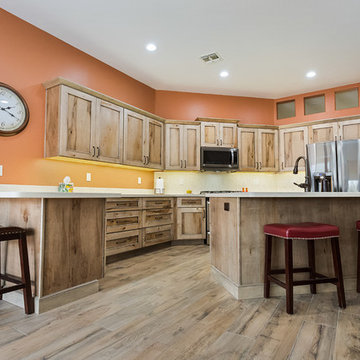 Kitchen with Natural Maple Cabinets