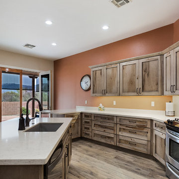 Kitchen with Natural Maple Cabinets