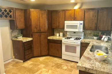 Kitchen with Natural Stone floor