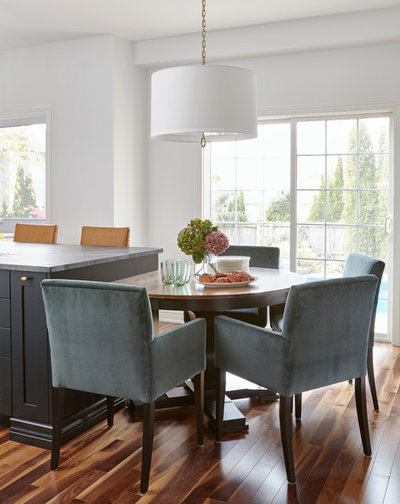 Transitional Dining Room by Square Footage Inc.