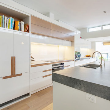 Kitchen with Rugged Concrete Benchtops
