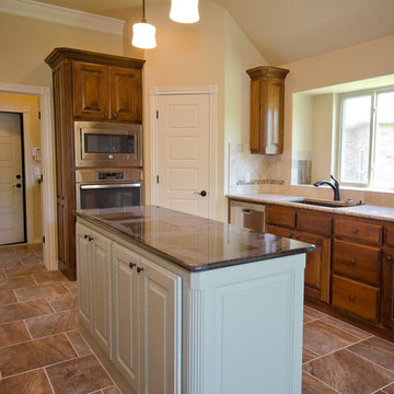 Kitchen with Window over Sink and large Island