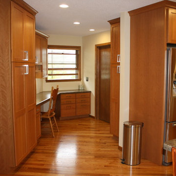 Kitchen with work space