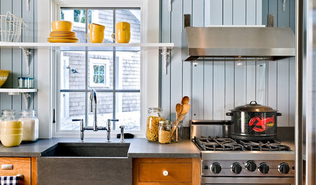 Kitchen Sinks: Slate Surfaces Rock for Strength and Style