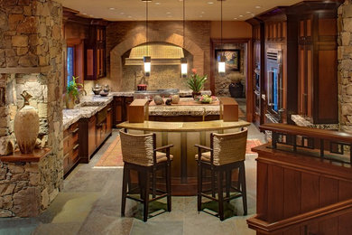 Elegant kitchen photo in Albuquerque