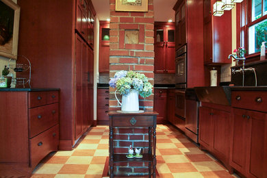 Elegant kitchen photo in Portland Maine