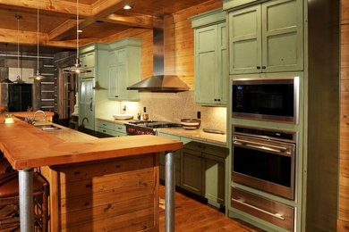 This is an example of a farmhouse kitchen in Salt Lake City.