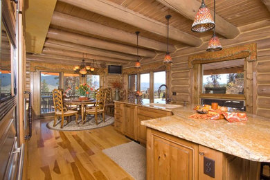 Example of a southwest kitchen design in Denver