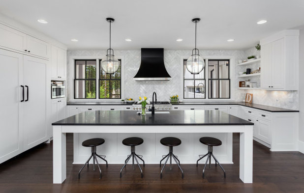 Transitional Kitchen by Simplifying Luxury - Rocha Group