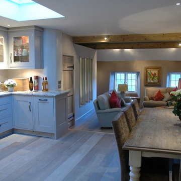 Sociable open plan cooking, eating and lounging space
