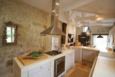 Modern kitchen in Gloucestershire.