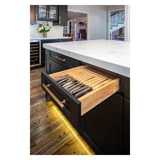 Mini fridge drawers and ice maker in bar - Transitional - Home Bar - Other  - by Marvista Design + Build