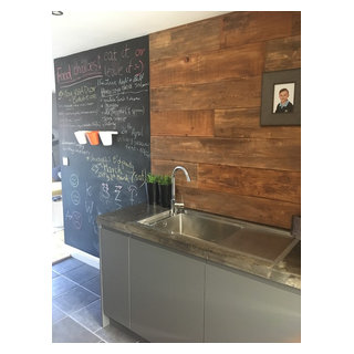 Knocking wall between kitchen and living room - Industrial - Kitchen ...