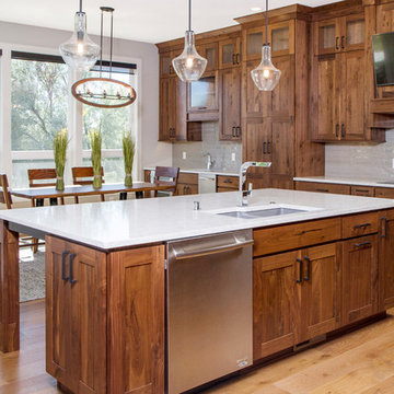 Knotty Walnut Kitchen