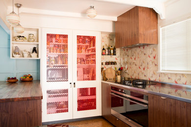 Example of a trendy kitchen design in Auckland