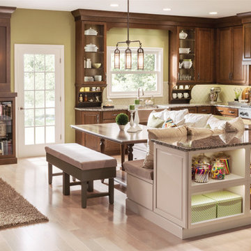 KraftMaid: Raised Door In Hazel & Chai With Cocoa Glaze