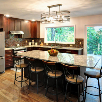 L-Shaped Transitional Kitchen Remodel in West Lafayette