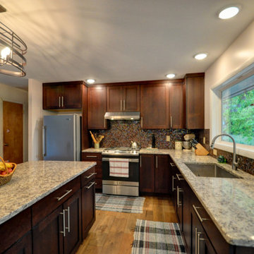 L-Shaped Transitional Kitchen Remodel in West Lafayette