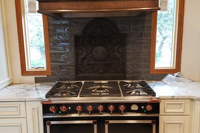Ornate kitchen photo in Denver