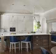 Traditional Kitchen in White and Brass - Beck/Allen Cabinetry