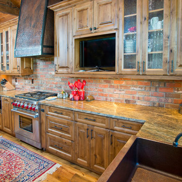 Lake Creek Colorado Traditional Rustic Kitchen
