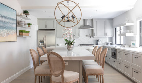 Before and After: Kitchen and Dining Room Become One Serene Space
