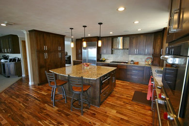 Photo of an expansive traditional kitchen in Boston.