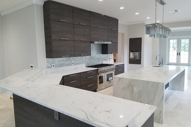 This is an example of a contemporary kitchen in Orlando.